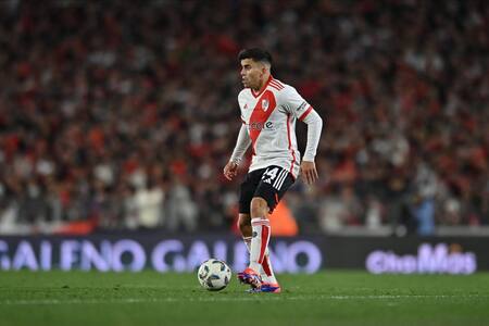 El debut de Marcos Acuña en River Plate. Foto: X @RiverPlate