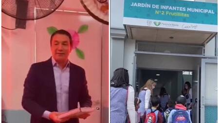 Andrés Watson y el Jardín Nº2 de #PicodeOro. Foto: Captura de video @Andreswatsonok.