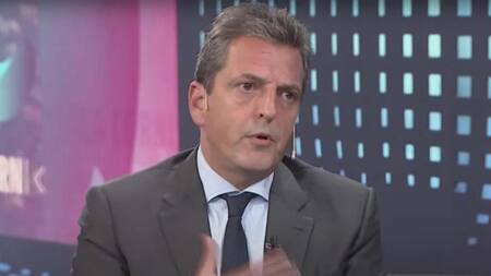 Sergio Massa. Foto: captura de TV.