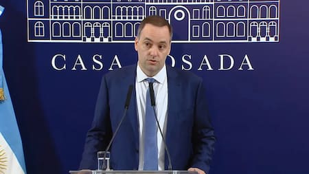 Adorni, vocero presidencial. Foto: NA