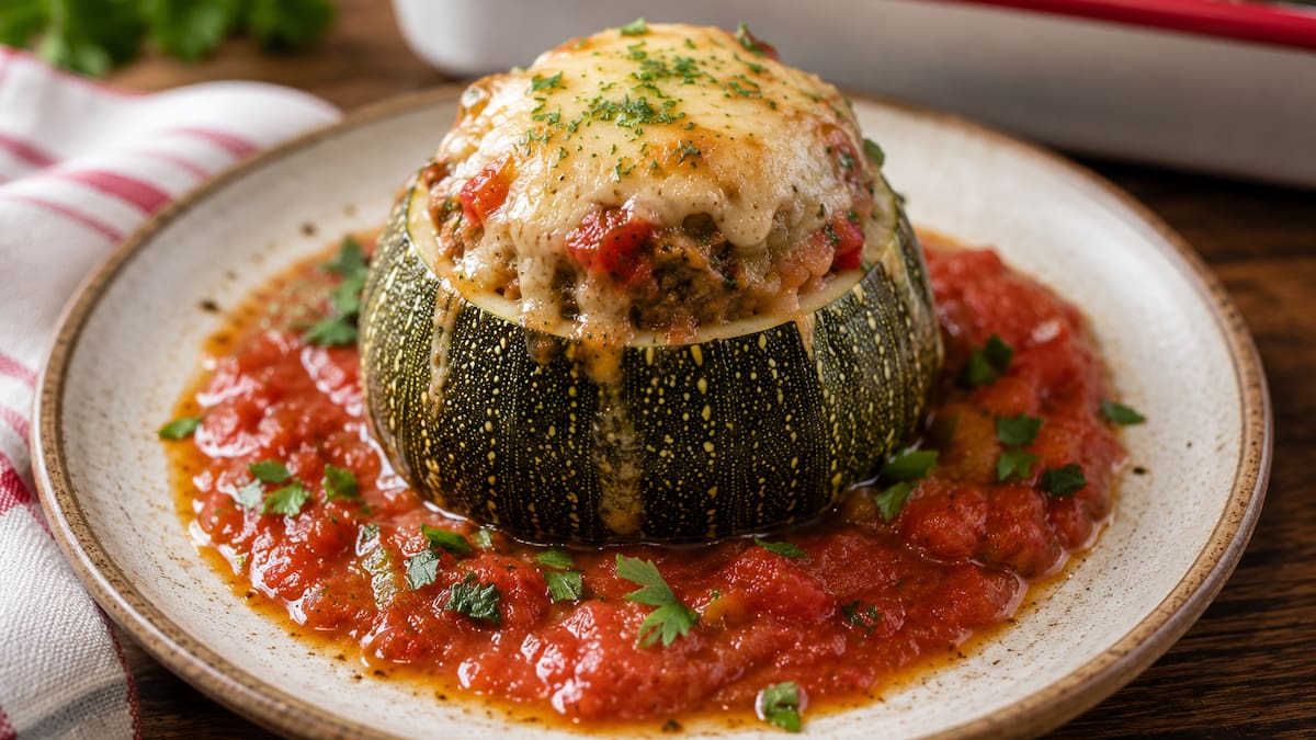 Zapallitos rellenos con carne picada y salsa roja: una receta económica ideal para los días de frío