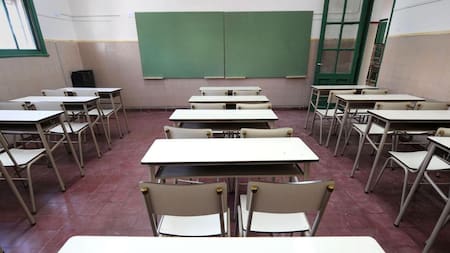 Paro docente, paro de maestros, escuela, aula vacía,