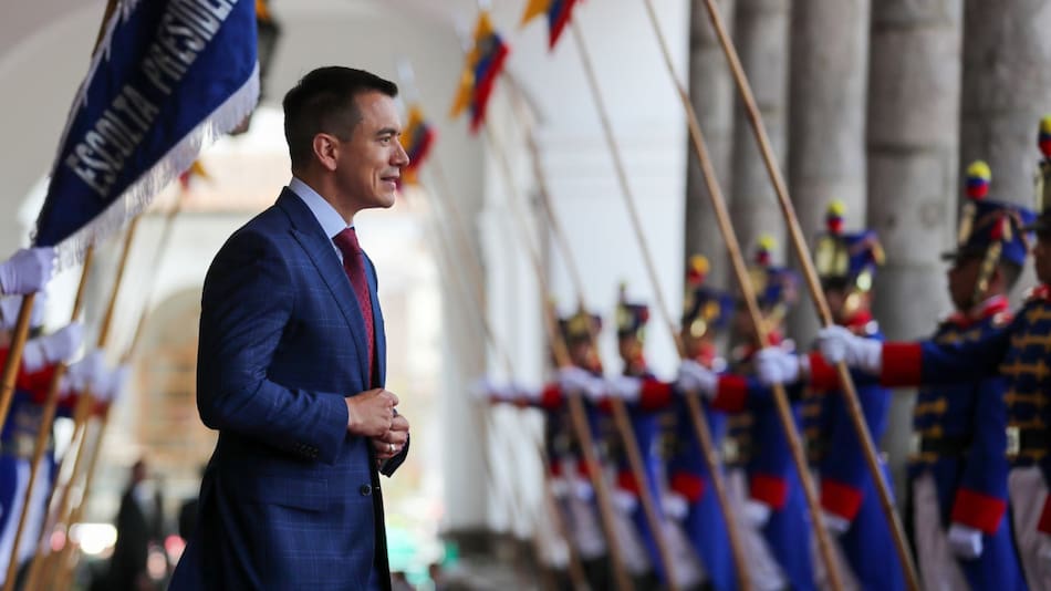 Daniel Noboa, presidente de Ecuador. Foto: EFE