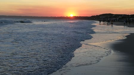 Playa Alfar, Mar del Plata. Foto: X