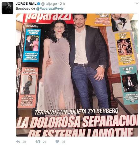 Esteban Lamothe y Julieta Zylberberg - Separación