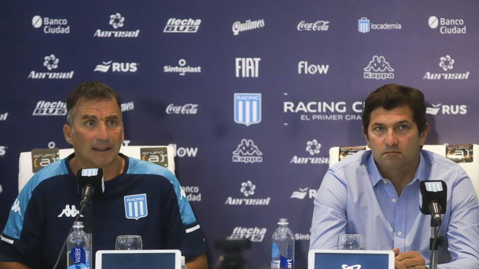 Juan Antonio Pizzi y Rubén Capria, Racing Club, Liga Profesional de Fútbol, NA