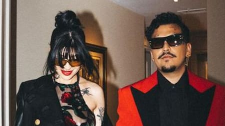 Cazzu y Christian Nodal. Foto: Instagram/cazzu.