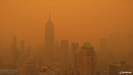 Incendios en Nueva york. Foto: @MundoEConflicto