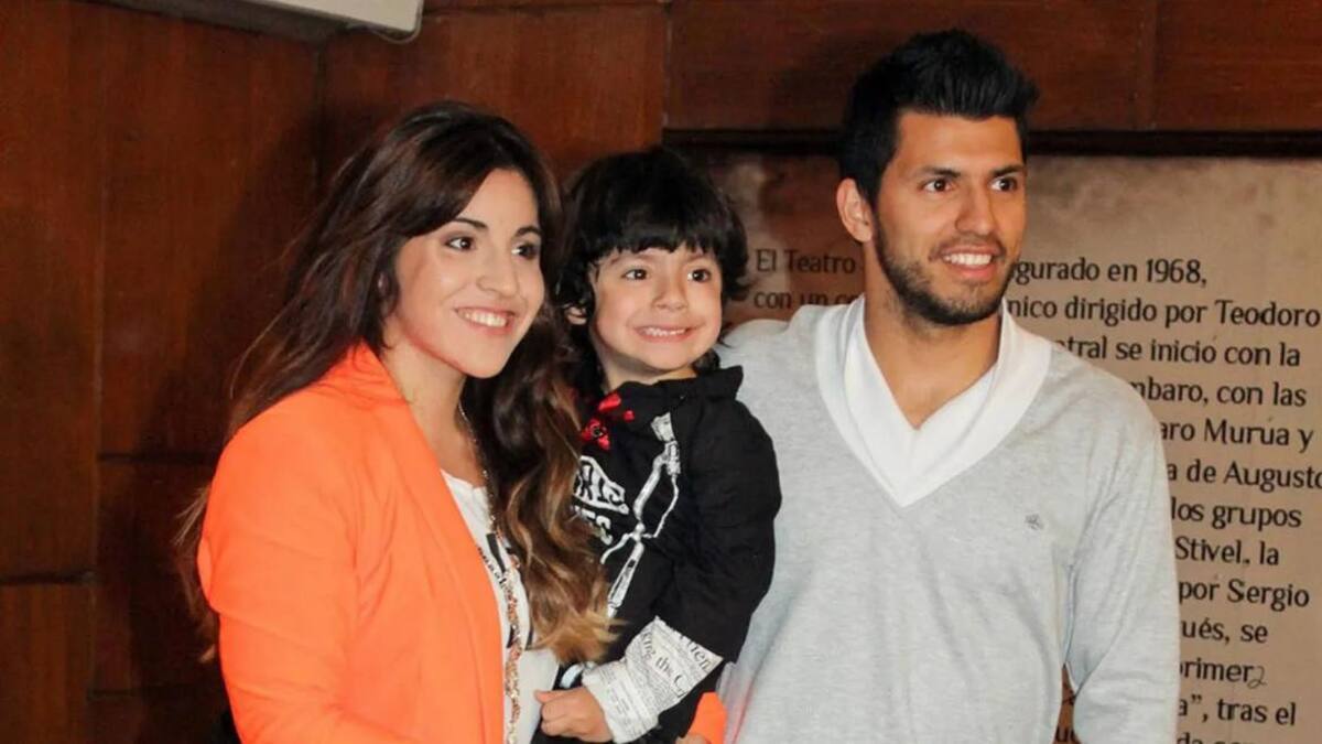 Kun Agüero y Gianinna Maradona. Foto: Instagram.