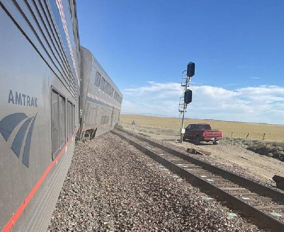 Descarrilo un tren en Estados Unidos. 3.