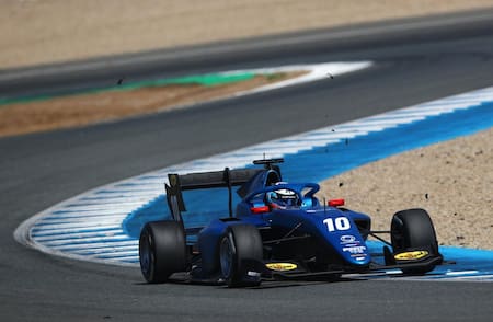 Franco Colapinto; Fórmula 3. Foto: Twitter @FranColapinto.