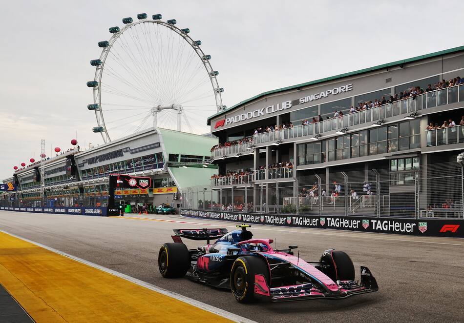 Franco Colapinto en el Gran Premio de Singapur.