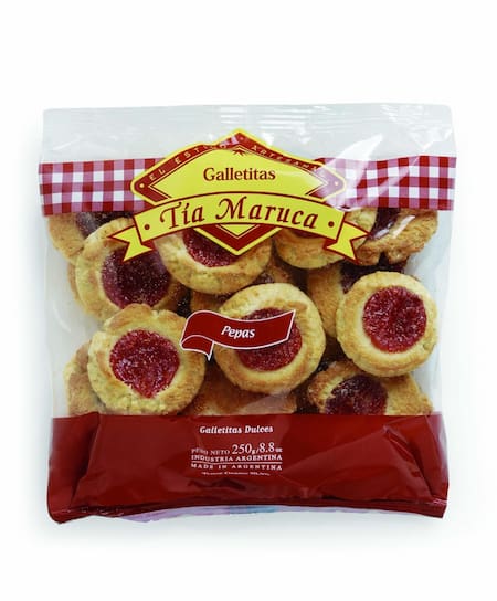 Las clásicas galletitas pepas de Tía Maruca. Foto: Tía Maruca.