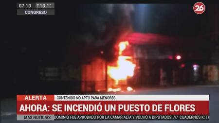 Incendio - zona Congreso