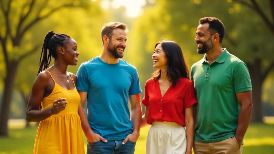 Personas felices. Foto: Freepik AI.