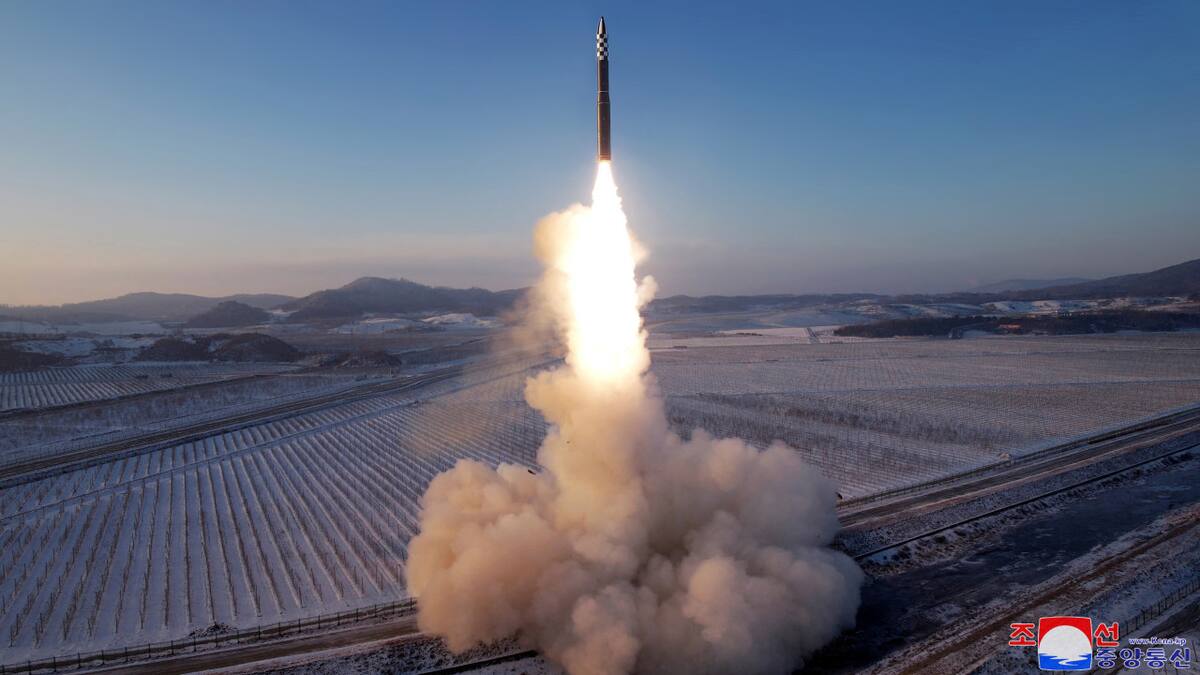 Misil norcoreano. Foto: Reuters