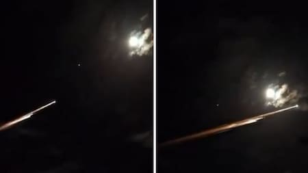 Objetos brillantes en el cielo de Argentina. Foto: captura de video.