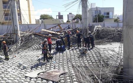 Derrumbe fatal de obra en construcción en Santa Teresita - NA -