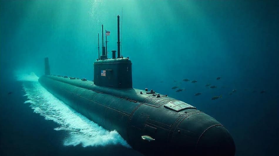 Estados Unidos desarrolla un nuevo submarino. Foto: IA Freepik