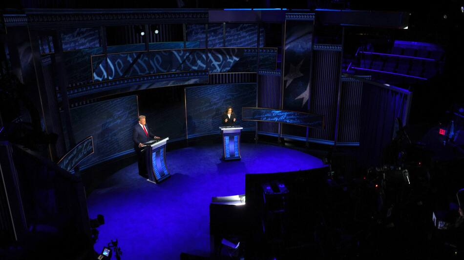 Debate; Estados Unidos; Kamala Harris; Donald Trump. Foto: Reuters.