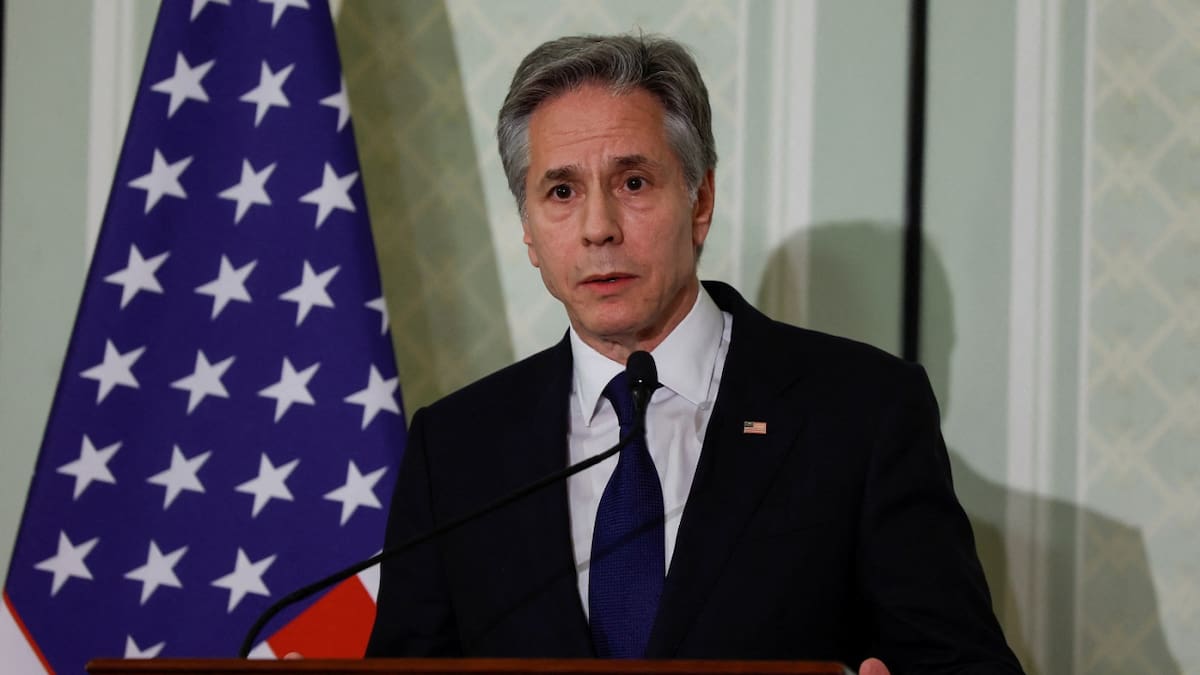 Antony Blinken en El Cairo. Foto: Reuters