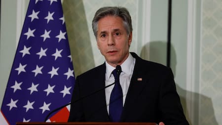 Antony Blinken en El Cairo. Foto: Reuters