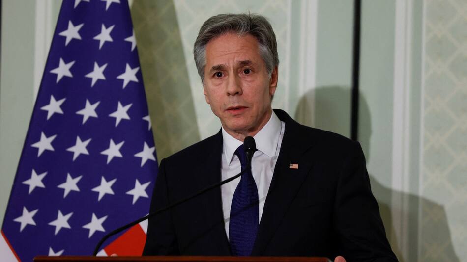 Antony Blinken en El Cairo. Foto: Reuters