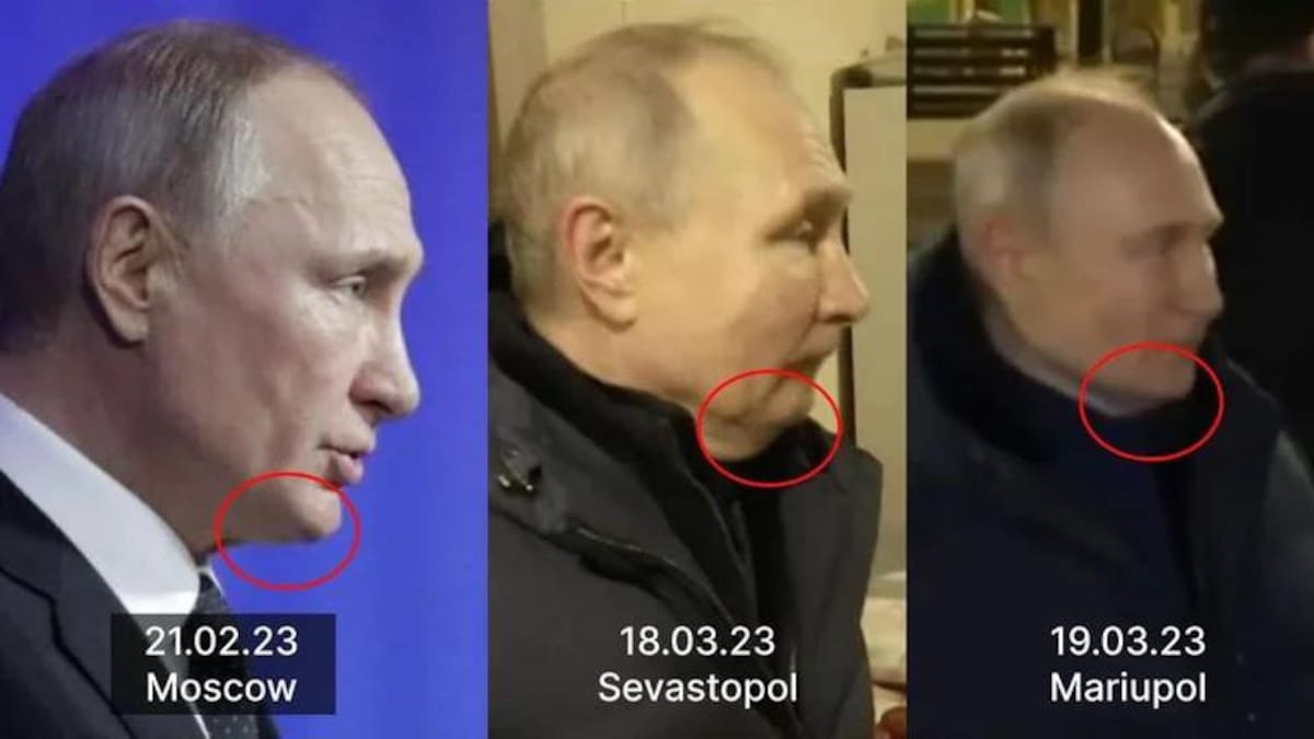 Sospechan que Vladimir Putin tiene un doble. Foto: Twitter.