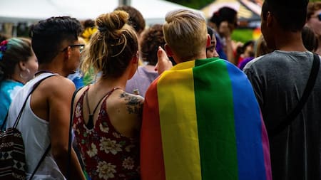 Marcha comunidad LGBT. Foto: Brett Sayles