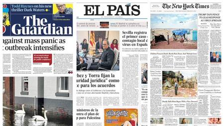 Tapas de diarios, jueves 27 de febrero de 2020