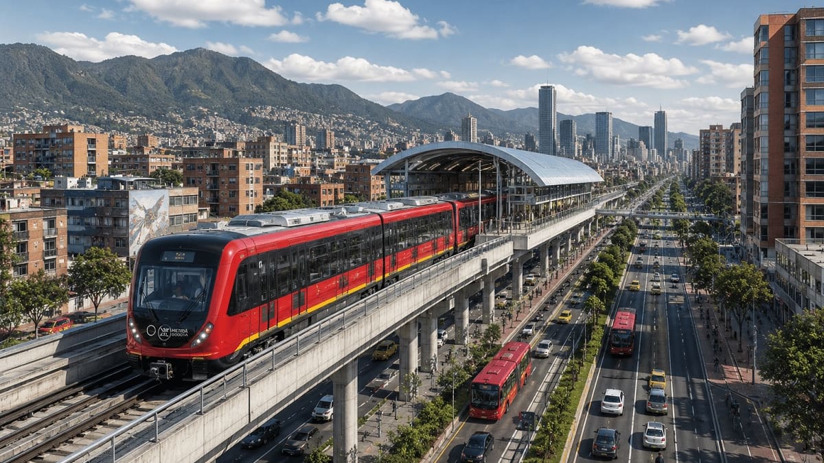 China le envió 20 trenes eléctricos de última generación para la primera línea del metro de Bogotá.
