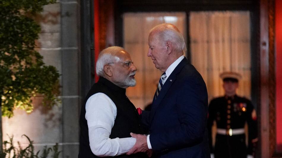 Narendra Modi y Joe Biden. Foto: Reuters