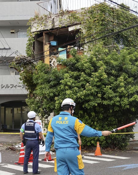 Daños por el terremoto en Japón. Foto: EFE.
