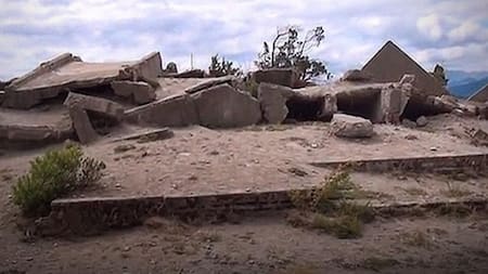 El "búnker" dinamitado en Villa Tacul