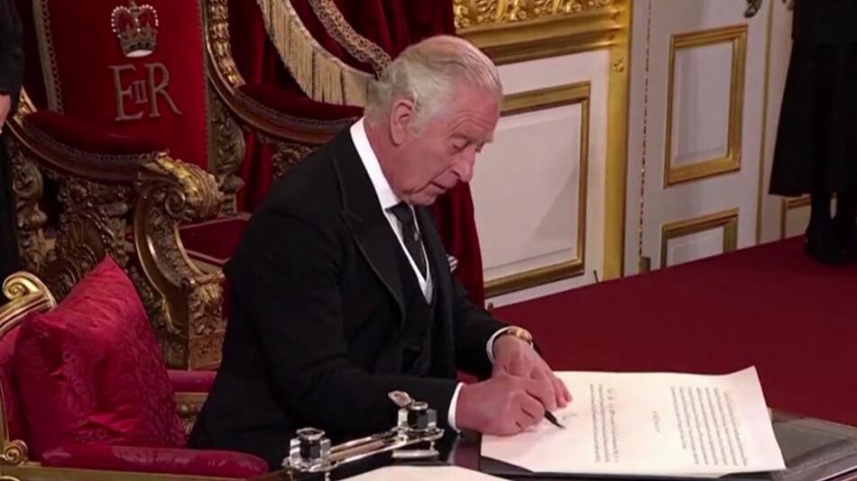 Rey Carlos III. Foto: captura de video.