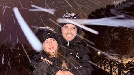 Mauro Icardi y la China Suárez. Foto Instagram @mauroicardi