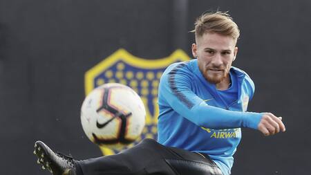Alexis Mac Allister en Boca. Foto: NA.