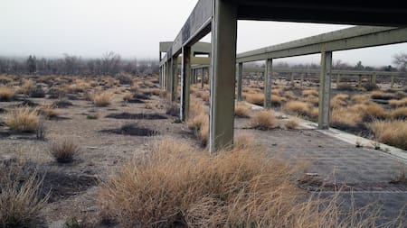 Pueblo abandonado en Neuquén. Fuente: Wikimedia Commons