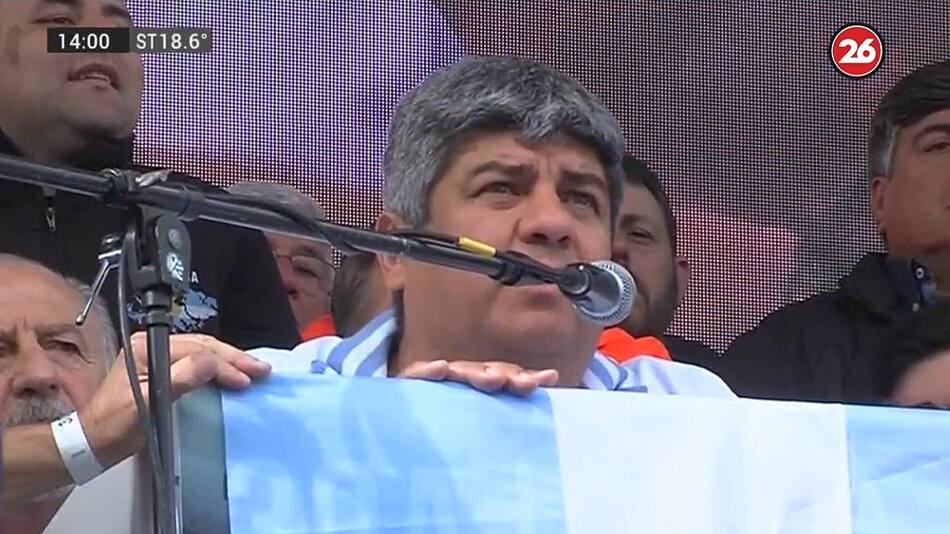 Pablo Moyano, martes 30 de abril, Canal 26