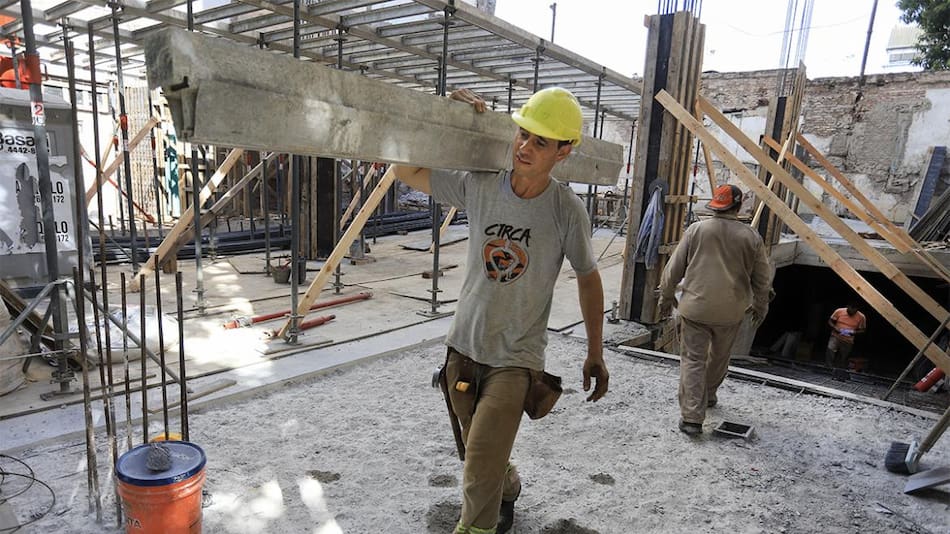 Construcción, obra en construcción, materiales para la construcción, Foto NA