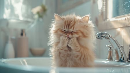 Qué significa que tu gato te siga a todos lados. Foto Freepik