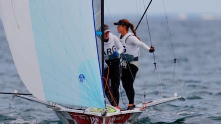 Victoria Travascio-María Sol Branz, vela, NA