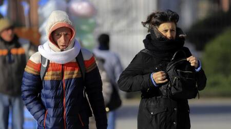 Frío en Argentina. Foto: NA.