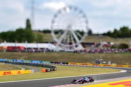 Franco Colapinto en el Gran Premio de Hungría.