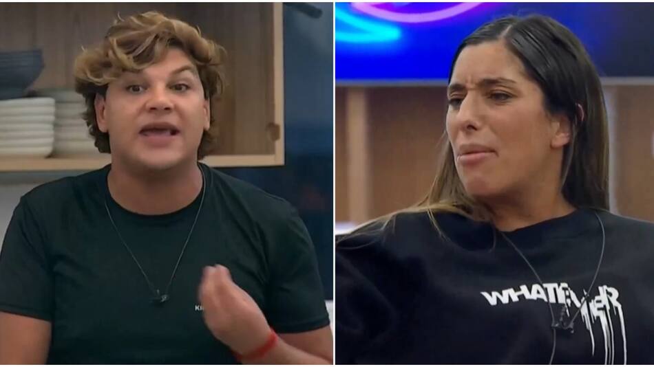 Emmanuel y Catalina. Fotos: captura Telefe.