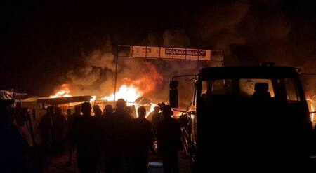 Ataque de Israel en Rafah. Foto: Reuters