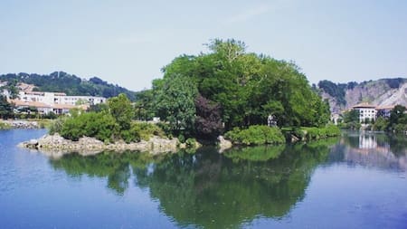 Isla de los Faisanes, el curioso condominio en el que España y Francia comparte sobería. Foto Instagram @anastasia_fuego