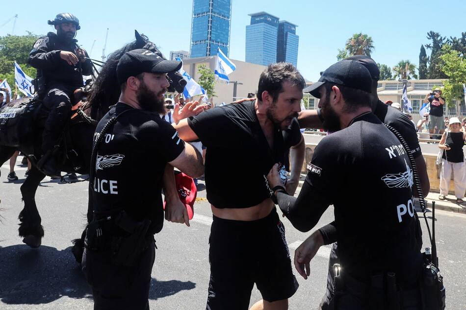Manifestaciones e incidentes en Israel. Foto: Reuters.