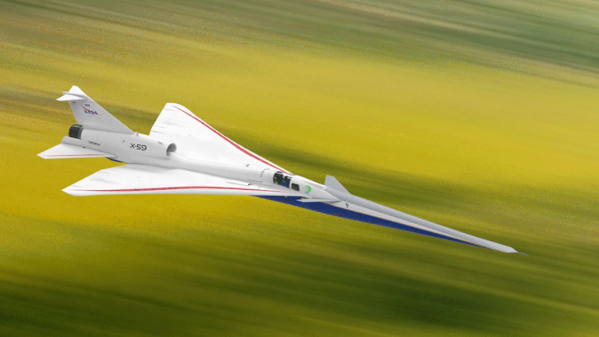 Cambia la aviación para siempre: la NASA probará el X-59, un avión supersónico que podría conectar Nueva York y Londres en 3 horas