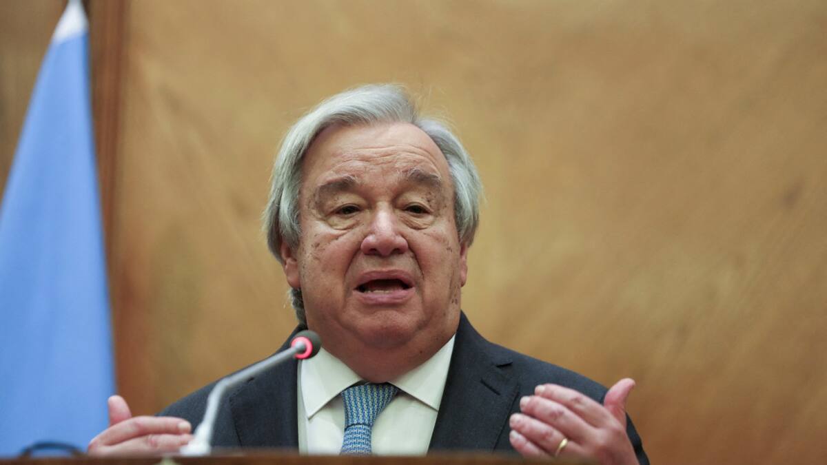 António Guterres, secretario general de la ONU. Foto: Reuters